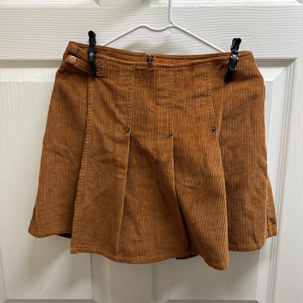 Brown Corduroy Skirt